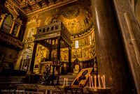 Inside Basilica di Santa Maria in Trastevere,  Rome