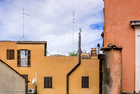 From the window, 55 Vicolo de Cinque, Trastevere