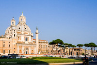 Foro Traiano and Trajan's Column from Piazza Venezia