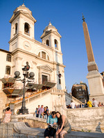 Trinita dei Monti  atop the Spanish Steps